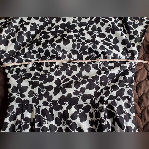 ANNE KLEIN SPRING/ SUMMER FLORAL A-LINE COTTON DRESS ( SIZE 12 ) - Picture 7 of 7